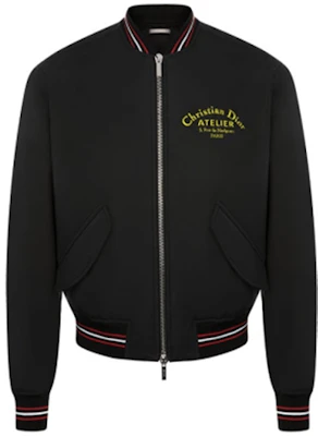 迪奥 SS21 Logo字母图案黑色拉链夹克 733C454W9338-C972 Buy 迪奥 SS21 Logo字母图案黑色拉链夹克 733C454W9338-C972