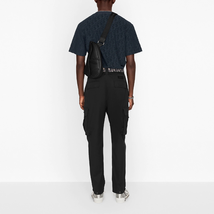 Purchase ディオール SS21 オブリークプリント コットン Tシャツ ネイビーブルー 113J692A0614-C540