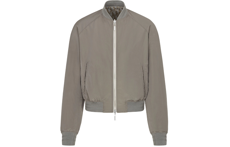Lookbook DIOR SS21 Oblique Reversible Bomber Jaket Abu-Abu. 183C432A5043-C885