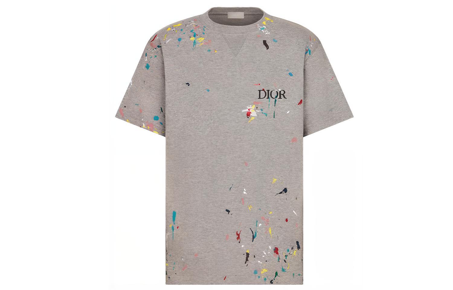 Dior SS21 Oversized Logo T-Shirt Gray 183J686A0554-C889