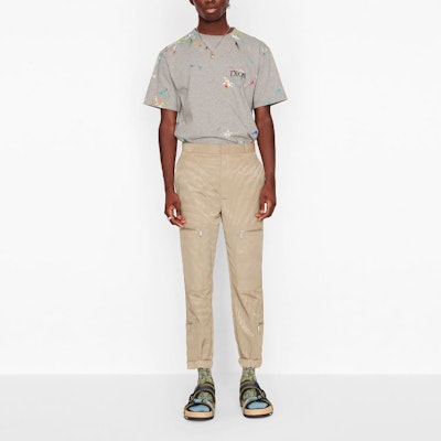 Dior SS21 Oversized Logo T-Shirt Gray 183J686A0554-C889 Shop Dior SS21 Oversized Logo T-Shirt Gray 183J686A0554-C889