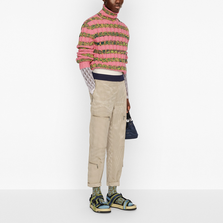 Purchase ディオール SS21 オーバーサイズ タートルネック セーター ピンク 183M623AT246-C485