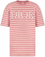 DIOR SS21 Pink Striped Letter Pattern Loose Fit Crew Neck T-Shirt Men 183M647AT234-C480 DIOR SS21 Pink Striped Letter Pattern Loose Fit Crew Neck T-Shirt Men 183M647AT234-C480