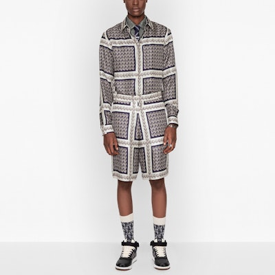 DIOR SS21 Printed Loose Shorts Multicolor. 013C121A5095-C581 Shop DIOR SS21 Printed Loose Shorts Multicolor. 013C121A5095-C581