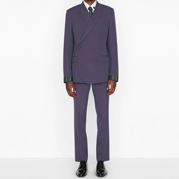 Shop Celana Kasual DIOR SS21 Wol Ungu 033C114C4739-485