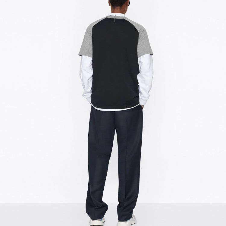 Purchase DIOR SS22  Black Loose Fit T-Shirt with Letter Print Design 213J635A0677-C988