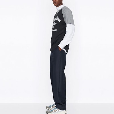 DIOR SS22 Black Loose Fit T-Shirt with Letter Print Design 213J635A0677-C988 Details for DIOR SS22 Black Loose Fit T-Shirt with Letter Print Design 213J635A0677-C988