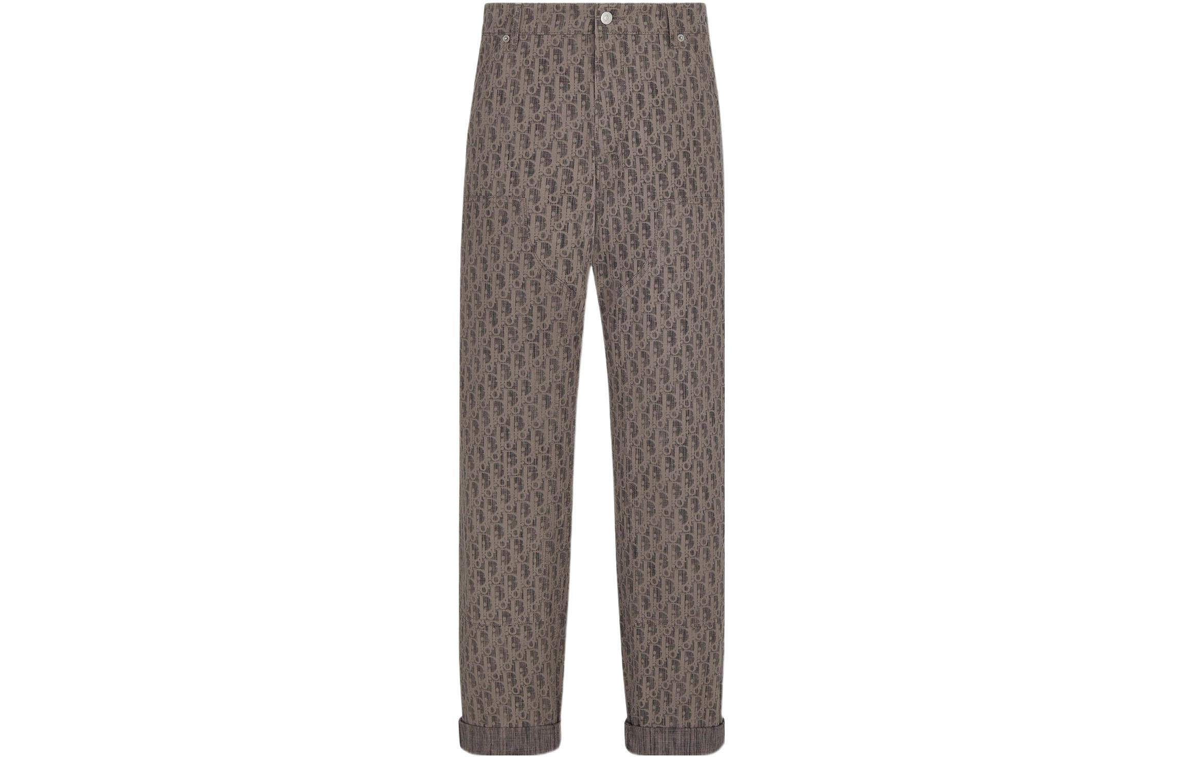 DIOR SS22  Brown Geometric Logo Print Cargo Pants. 183D023AY510-C789 圖 2