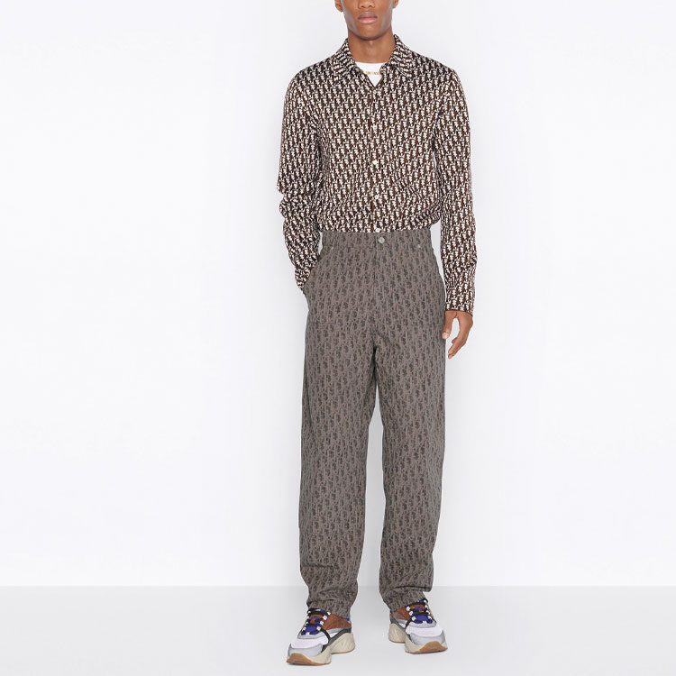 DIOR SS22  Brown Geometric Logo Print Cargo Pants. 183D023AY510-C789 圖 4