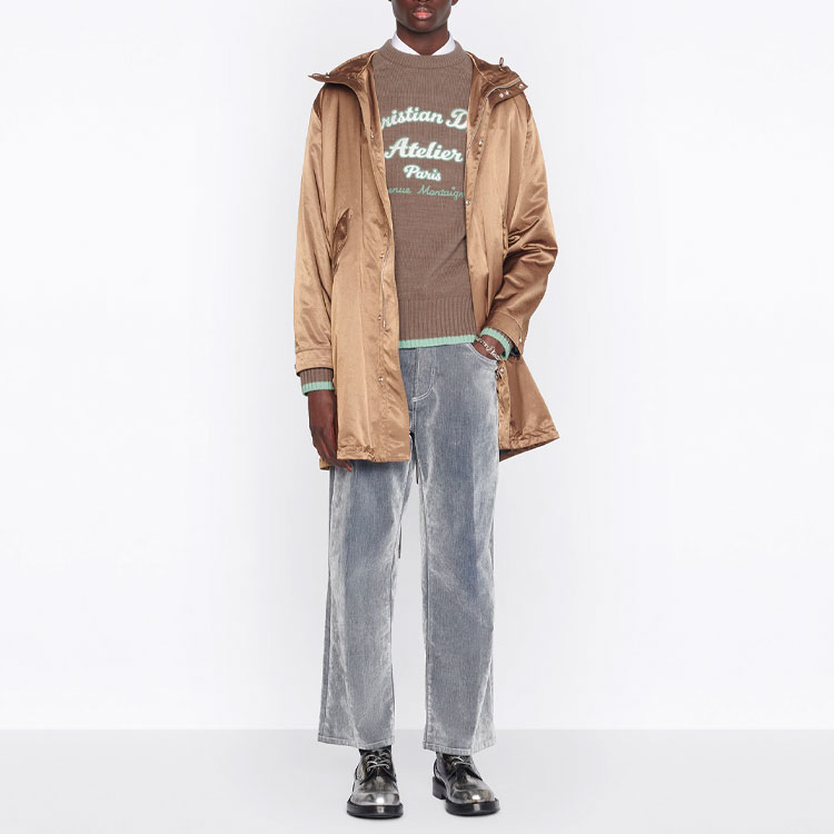 DIOR SS22  Brown Hooded Jacket with Back Logo Print. 033C313H5563-C780 圖 4