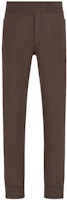DIOR SS22 Brown Solid Knit Straight-Leg Joggers Elastic Waist. 113M120AT225-C180 DIOR SS22 Brown Solid Knit Straight-Leg Joggers Elastic Waist. 113M120AT225-C180