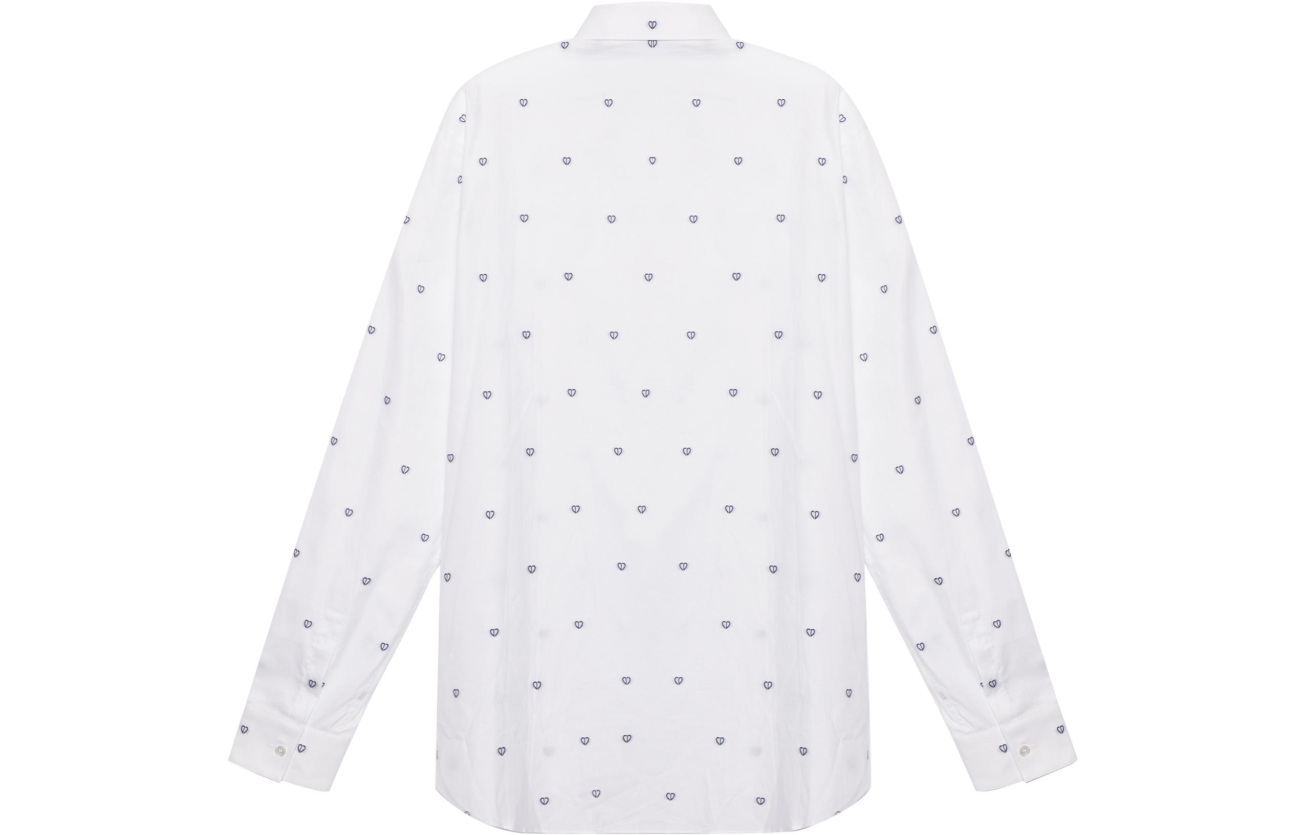 DIOR SS22  Contrast Heart Cotton Shirt White. 013C501A5451-C085 圖 3