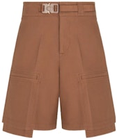 DIOR SS22 Cotton Satin Workwear Shorts Brown. 283C150A4451-C130 DIOR SS22 Cotton Satin Workwear Shorts Brown. 283C150A4451-C130