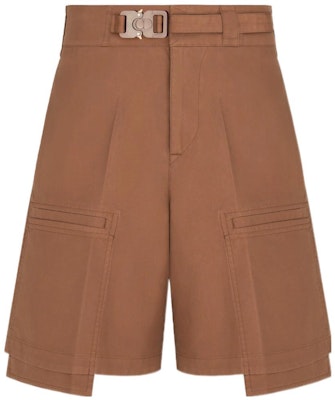 DIOR SS22 Cotton Satin Workwear Shorts Brown. 283C150A4451-C130 Buy DIOR SS22 Cotton Satin Workwear Shorts Brown. 283C150A4451-C130