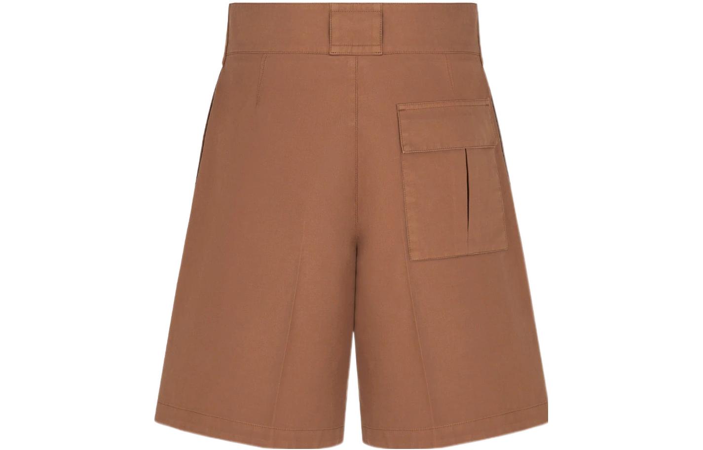 Lookbook DIOR SS22 棉緞工裝短褲 棕色. 283C150A4451-C130