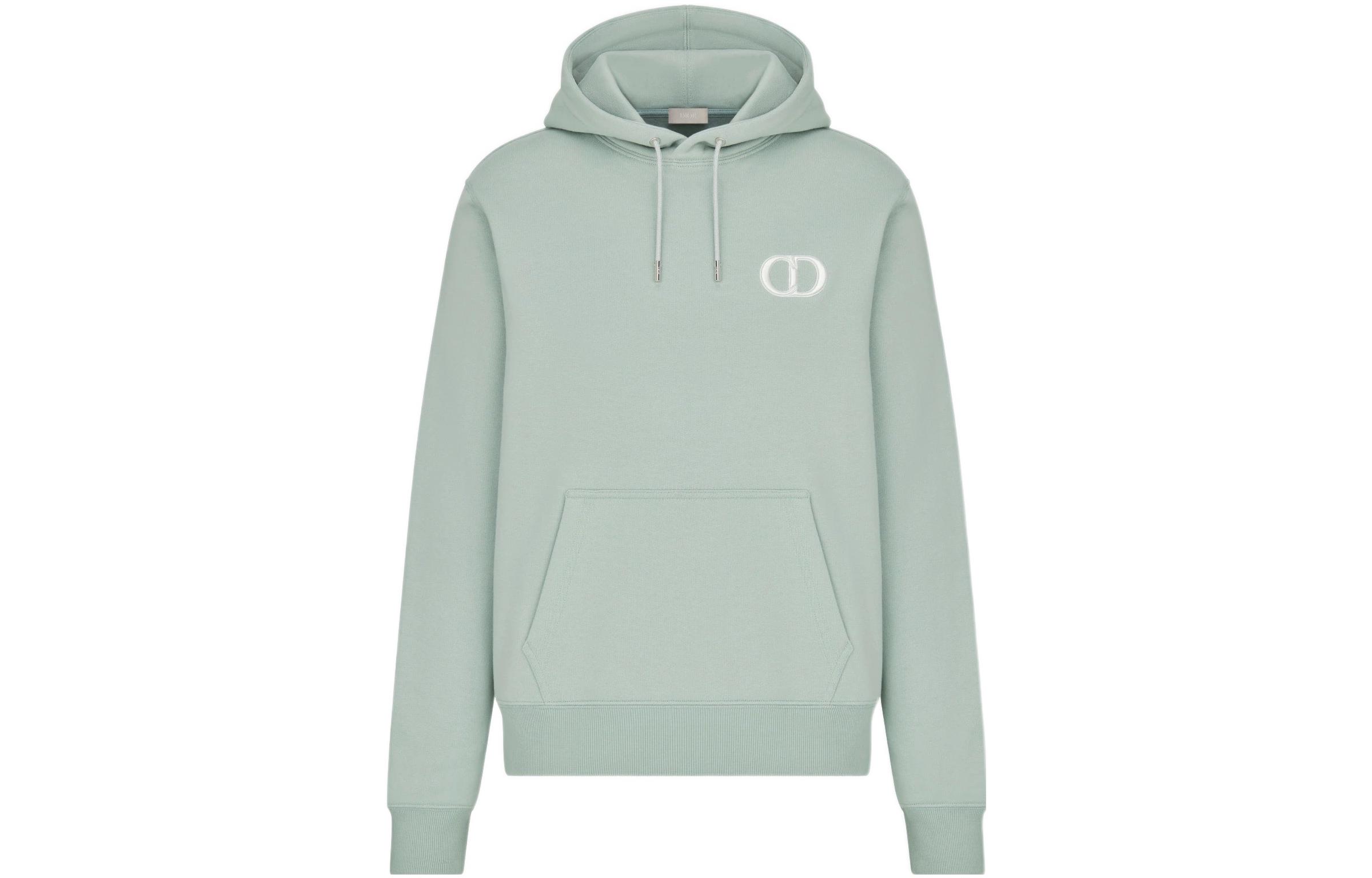 DIOR SS22  Green Pullover Sweatshirt with Logo Embroidery. 113J698A0531-C670