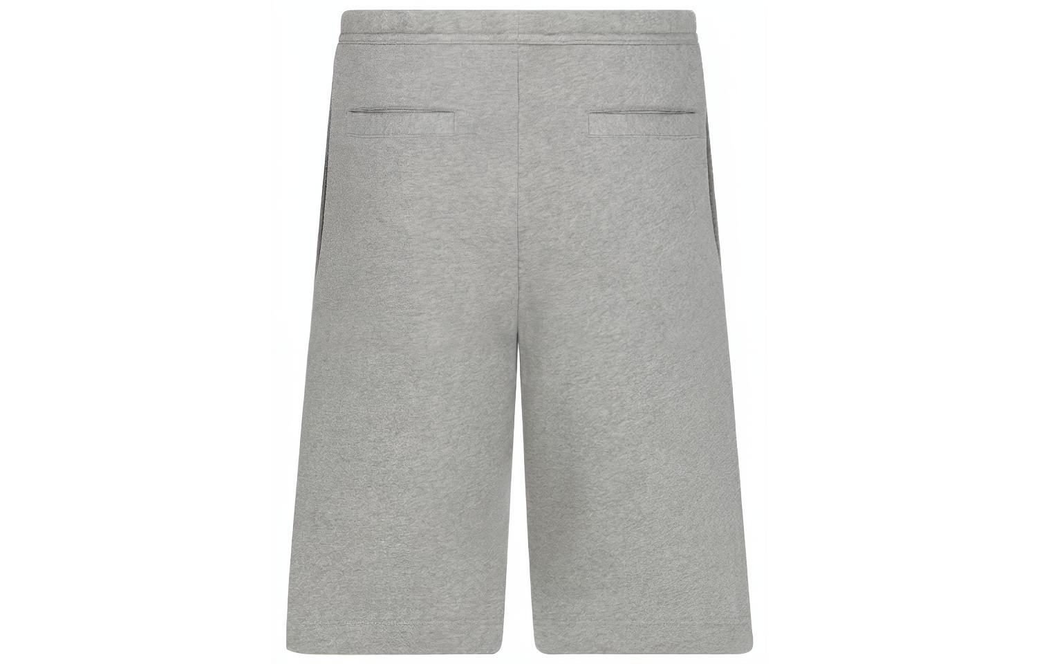 Lookbook DIOR SS22 Celana Pendek Abu-Adu Bordir Logo Straight-Leg Mid-Rise. 213J132A0741-C830