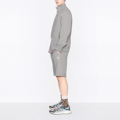 DIOR SS22 Celana Pendek Abu-Adu Bordir Logo Straight-Leg Mid-Rise. 213J132A0741-C830 Details for DIOR SS22 Celana Pendek Abu-Adu Bordir Logo Straight-Leg Mid-Rise. 213J132A0741-C830