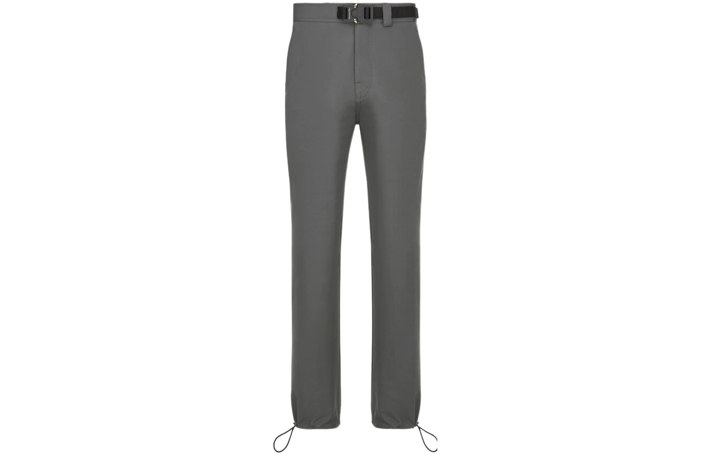 DIOR SS22  Grey Solid Color Straight-Leg Casual Pants. 213C109A5457-C830