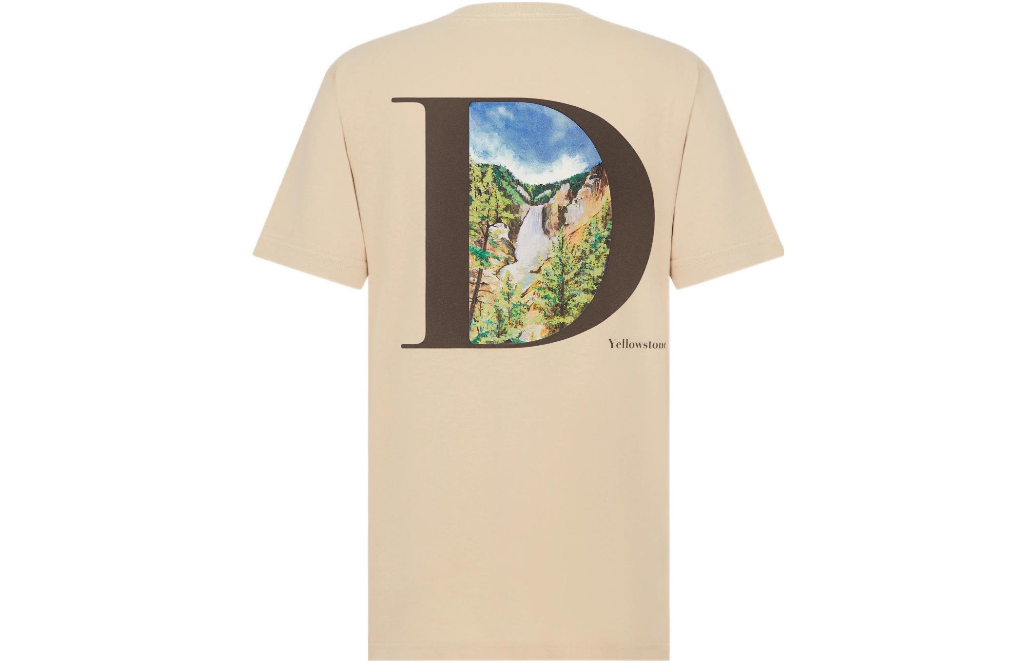 Lookbook Camiseta Oversized Manga Corta Marfil Bordada con Logo DIOR SS22. 293J696E0753-C181