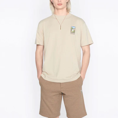 디올 SS22 로고 자수 아이보리 오버사이즈 반팔 티셔츠. 293J696E0753-C181 Shop 디올 SS22 로고 자수 아이보리 오버사이즈 반팔 티셔츠. 293J696E0753-C181