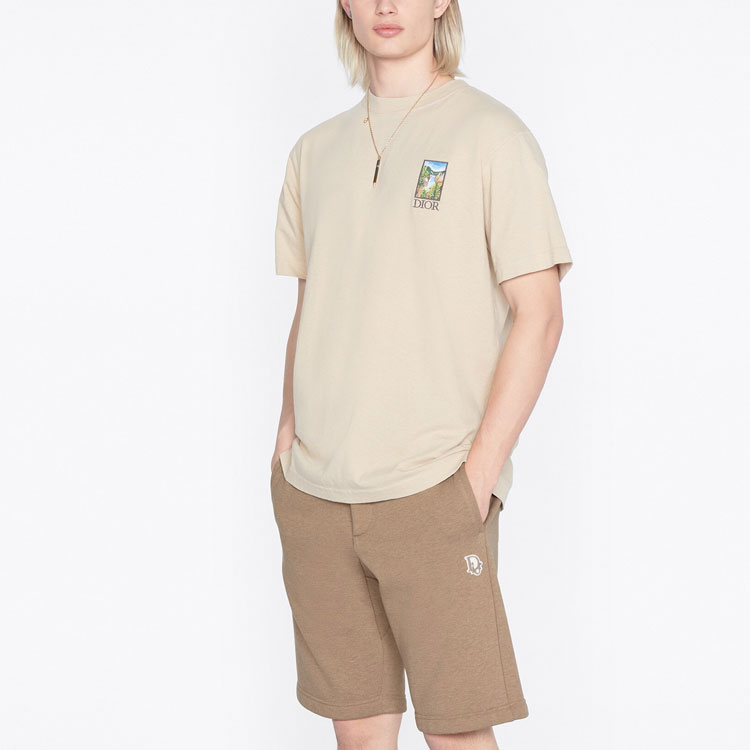 Details for Camiseta Oversized Manga Corta Marfil Bordada con Logo DIOR SS22. 293J696E0753-C181