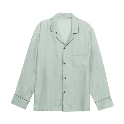 Dior SS22 Loose Fit Striped Button-Up Shirt Light Blue Long Sleeve. 193C538A5241-C888