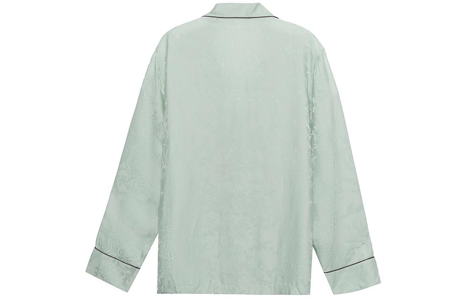 Lookbook Dior SS22 Baju Longgar Jalur Butang Biru Muda Lengan Panjang. 193C538A5241-C888