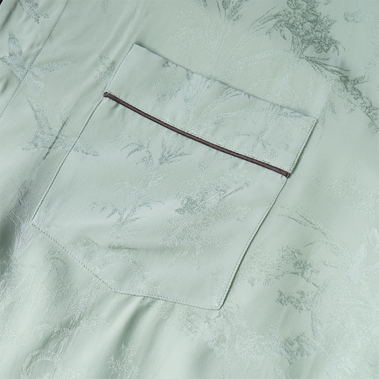 Shop Dior SS22 Baju Longgar Jalur Butang Biru Muda Lengan Panjang. 193C538A5241-C888