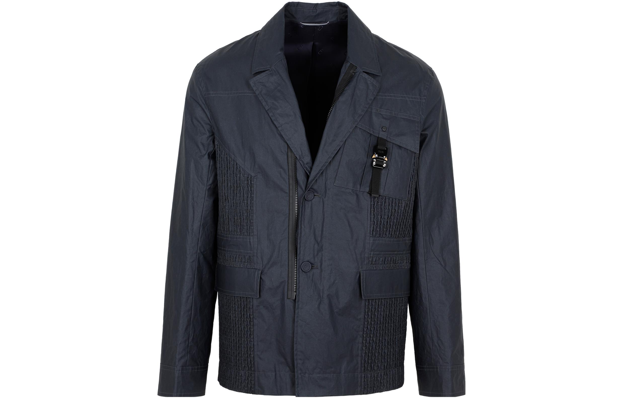 DIOR SS22  Navy Blue Single-Breasted Long Sleeve Jacket 293C276A5573540 圖 2