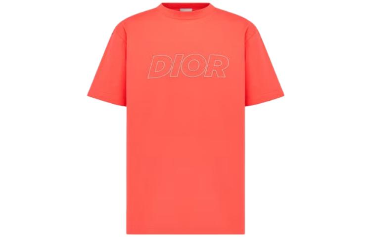 DIOR SS22  Orange Logo Crewneck Loose Fit T-Shirt. 393J696E0847C286 圖 2