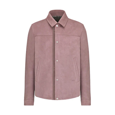 DIOR SS22 Pink Suede Shirt 013L428A0487-C430