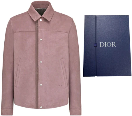 DIOR SS22 粉色麂皮衬衫 013L428A0487-C430 Shop DIOR SS22 粉色麂皮衬衫 013L428A0487-C430