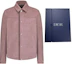 Shop DIOR SS22 粉色麂皮衬衫 013L428A0487-C430
