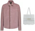 Purchase DIOR SS22 粉色麂皮衬衫 013L428A0487-C430