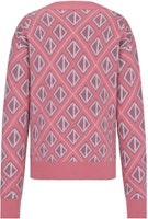 DIOR SS22 Sweater Rajut Wol Pink Motif Diamond. 283M641AT067-C484 Lookbook DIOR SS22 Sweater Rajut Wol Pink Motif Diamond. 283M641AT067-C484