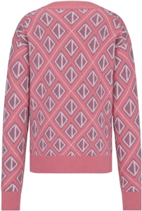 ディオール SS22 ピンク ウール ニット セーター ダイヤモンド柄. 283M641AT067-C484 Lookbook ディオール SS22 ピンク ウール ニット セーター ダイヤモンド柄. 283M641AT067-C484