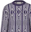 Details for DIOR SS22 Purple Diamond Striped Crewneck Sweater Long Sleeve. 313M650AT477-C480