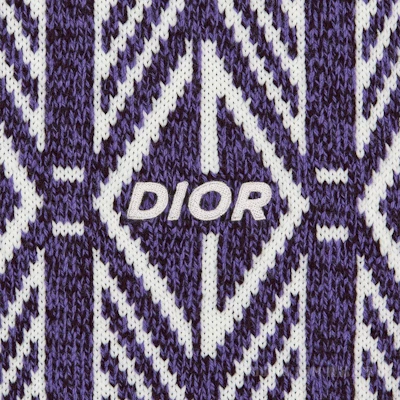 DIOR SS22 Purple Diamond Striped Crewneck Sweater Long Sleeve. 313M650AT477-C480 Cheap DIOR SS22 Purple Diamond Striped Crewneck Sweater Long Sleeve. 313M650AT477-C480