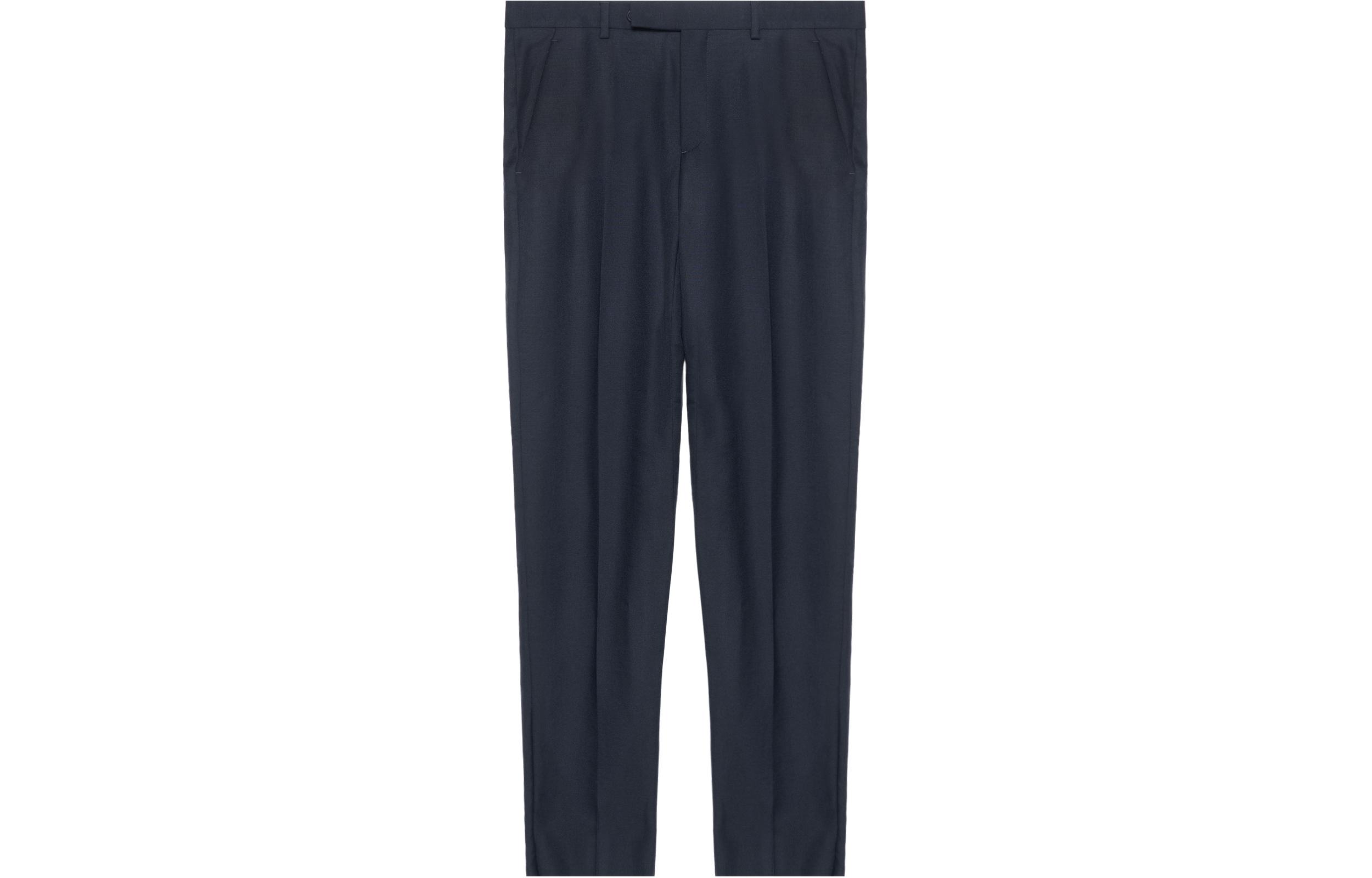 Order DIOR SS22 藍色修身直筒休閒褲附側邊拉鍊口袋 013C120A5113-C542