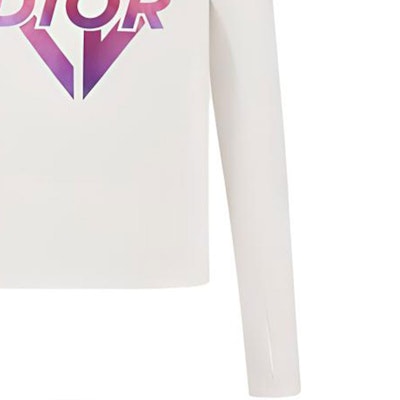 DIOR SS22 白色針織毛衣 帶標誌印花及立領設計 313J635A0744-C084 Sizing DIOR SS22 白色針織毛衣 帶標誌印花及立領設計 313J635A0744-C084