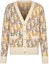 Order DIOR SS22 Cárdigan de Lana Amarillo con Diseño Jacquard y Logo. 213M233AT344-C082