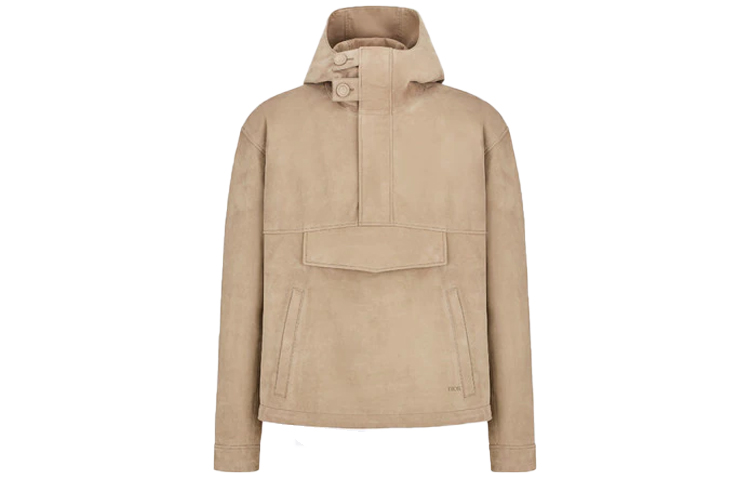 DIOR SS22 Beige Hooded Jacket with Multi-Pocket Design 213L419A0581-C130