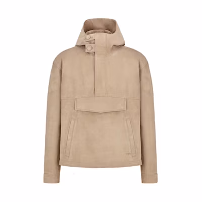 DIOR SS22 Beige Hooded Jacket with Multi-Pocket Design 213L419A0581-C130