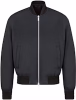 DIOR SS22 Black Embroidered Logo Zip-Up Bomber Jacket 143C432C5563-C980 DIOR SS22 Black Embroidered Logo Zip-Up Bomber Jacket 143C432C5563-C980