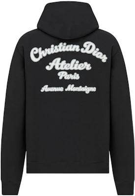 DIOR SS22 Black Logo Embroidered Hoodie Pullover 293J698A0531-C988 Buy DIOR SS22 Black Logo Embroidered Hoodie Pullover 293J698A0531-C988
