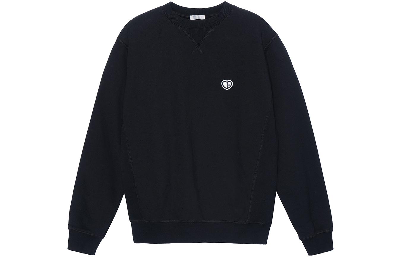 DIOR SS22 Black Pullover Sweatshirt with Embroidered Logo 213J687A0531-C901