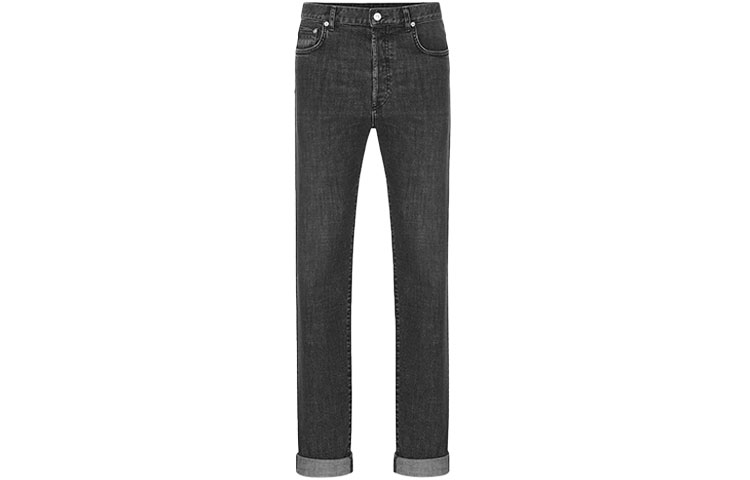 DIOR SS22 Black Slim Fit Straight-Leg 5-Pocket Casual Jeans 193DS10B218X-C830