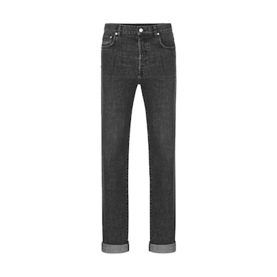 DIOR SS22 Black Slim Fit Straight-Leg 5-Pocket Casual Jeans 193DS10B218X-C830