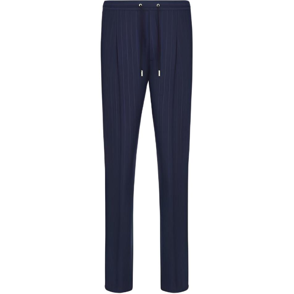 DIOR SS22 Blue Striped Knit Sweatpants 113C122A5467-C585